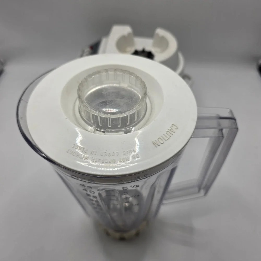 Hamilton Beach 7 Speed Blender White Push Button Vintage Retro Kitchen